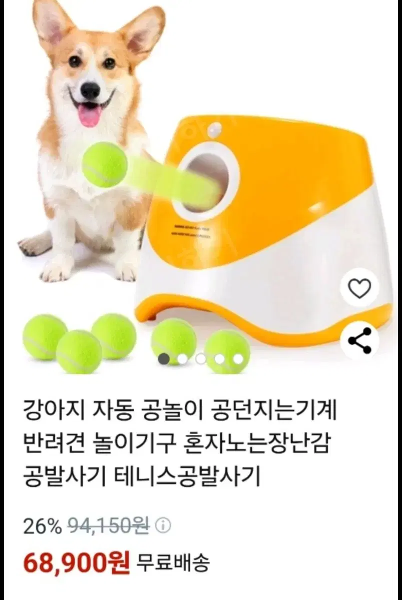 강아지 자동공놀이